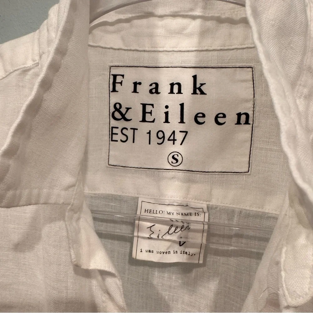 Frank and Eileen EILEEN Relaxed Linen Button Down Shirt Size S - Picture 7 of 10